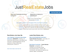 Tablet Screenshot of justrealestatejobs.com